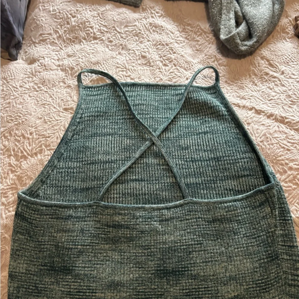 Banana Republic Textured Green Maxi Dress - Picture 2 of 3